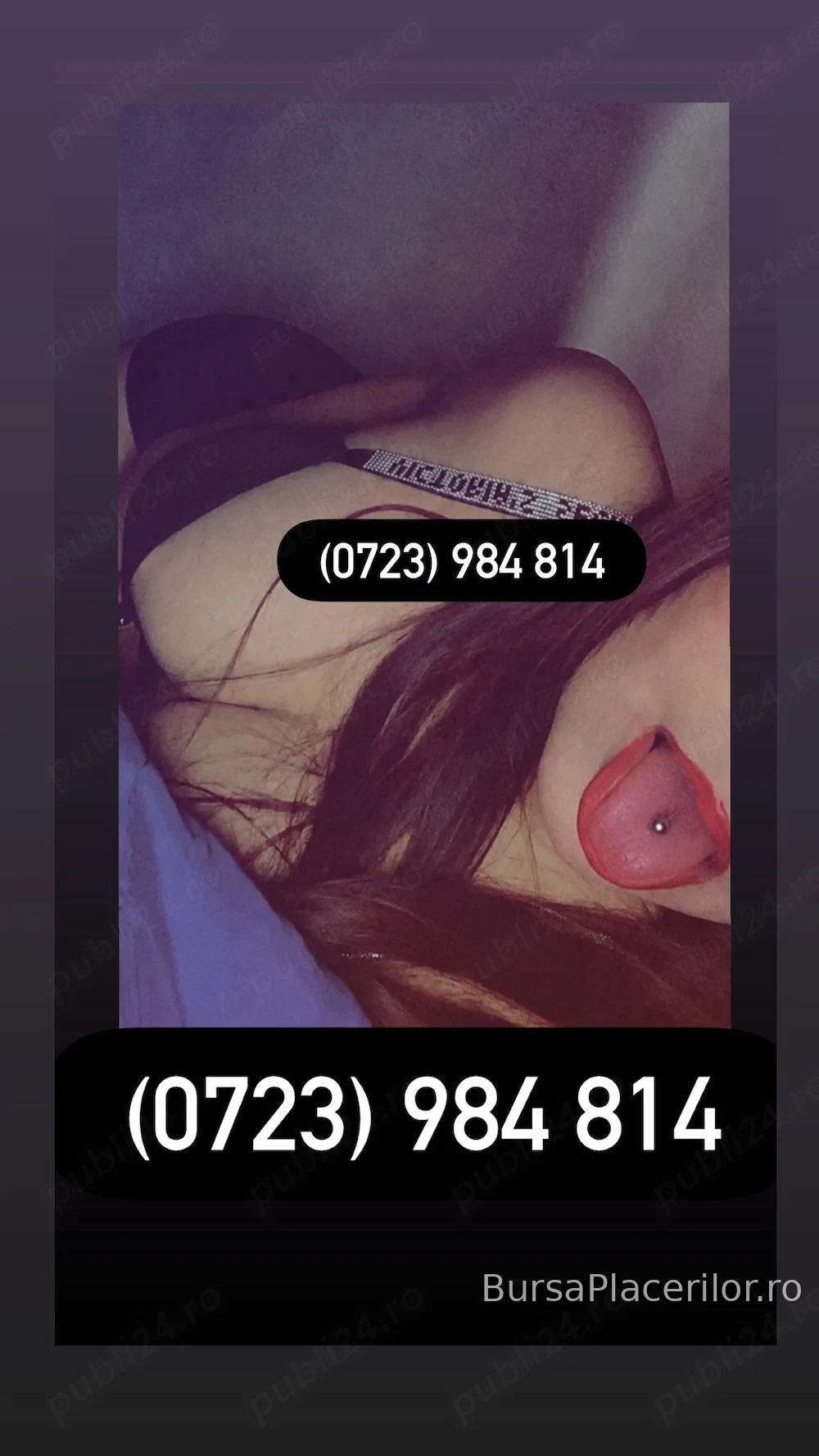 Dețin pircing în limba Reală locație centrală
