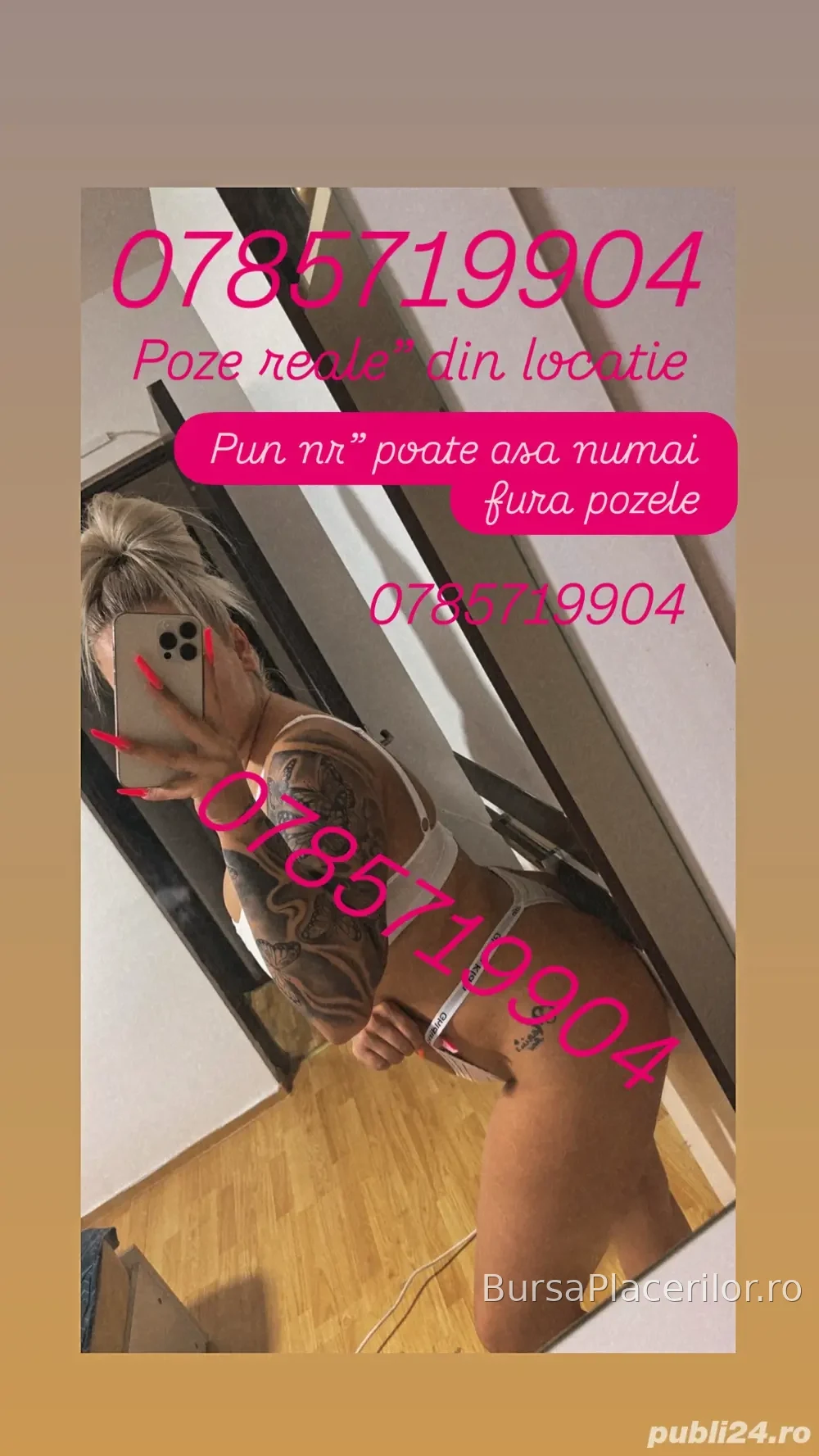 Acum ajunsă! Poze reale 100% NU lucrez PE POZE FALSE - 0785719904
