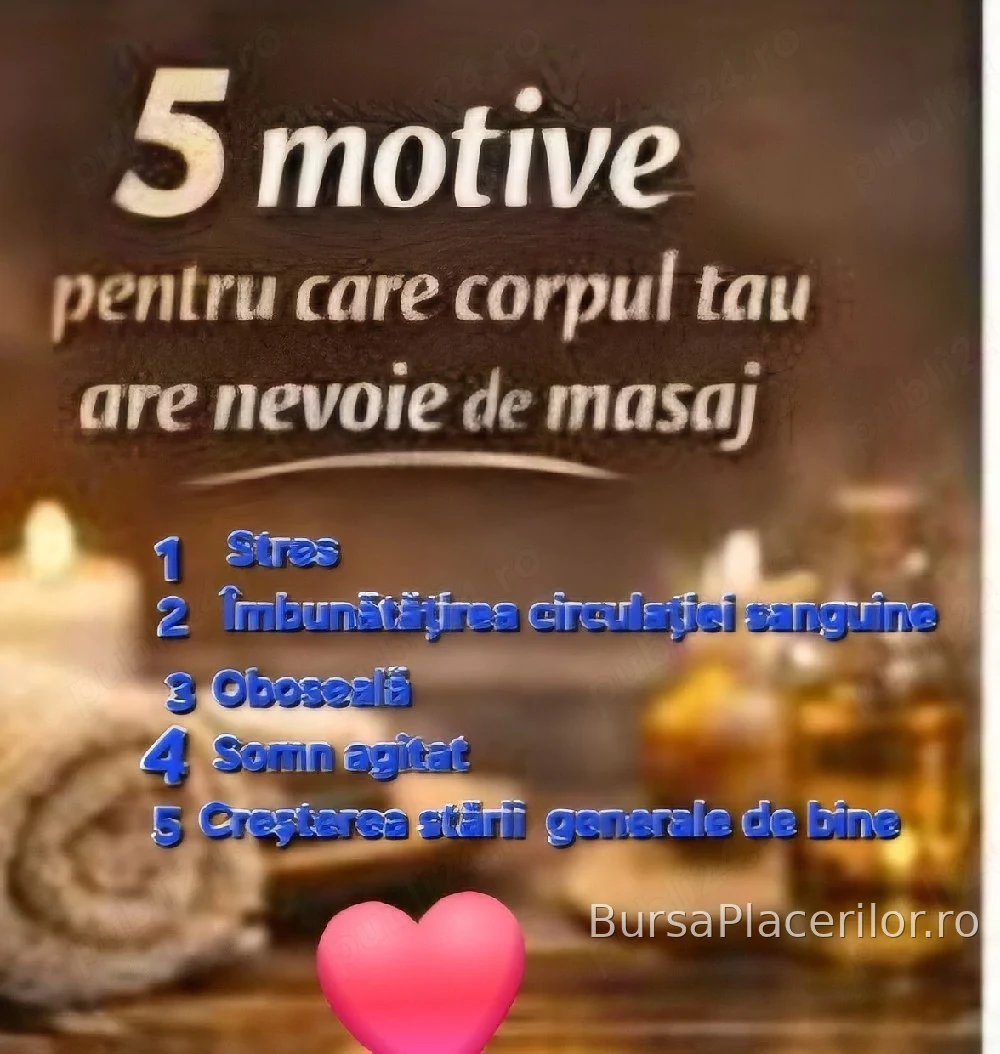 Bună! Ofer masaj de relaxare. - 0734342289