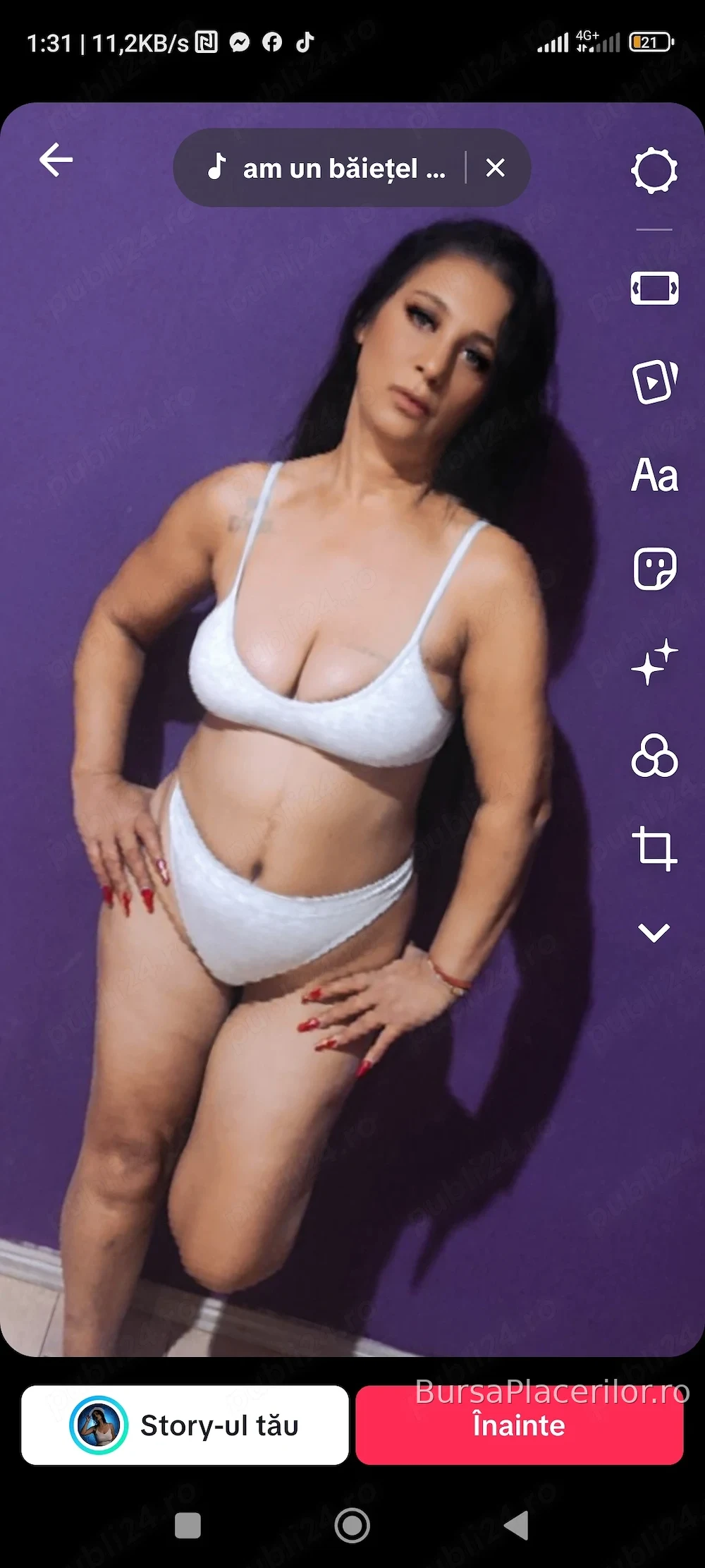 Bună doar câteva zile an irasu tăua numesc CECILIA am 42 de ani Alexandria Teleorman - 0723810558