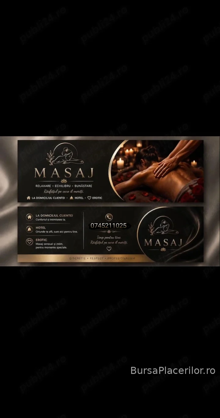 Masaj de Relaxare... Doar pentru Doamne și Domnișoare!!!
