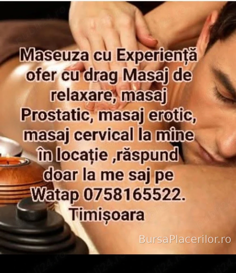 Maseuza cu Experiență , vă rog să citiți descrierea și apoi să mă contactați